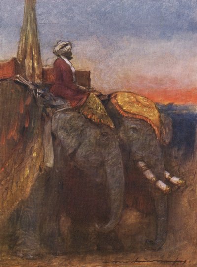Jaipur-Elefanten von Mortimer Ludington Menpes